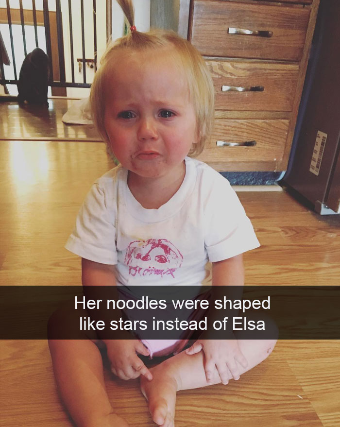 Her Noodles Were Shaped Like Stars Instead Of Elsa