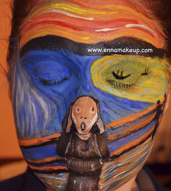 Disabled Girl Paints Herself