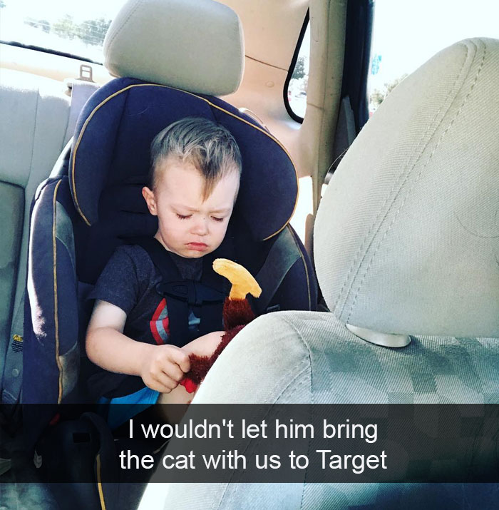 I Wouldn't Let Him Bring The Cat With Us To Target