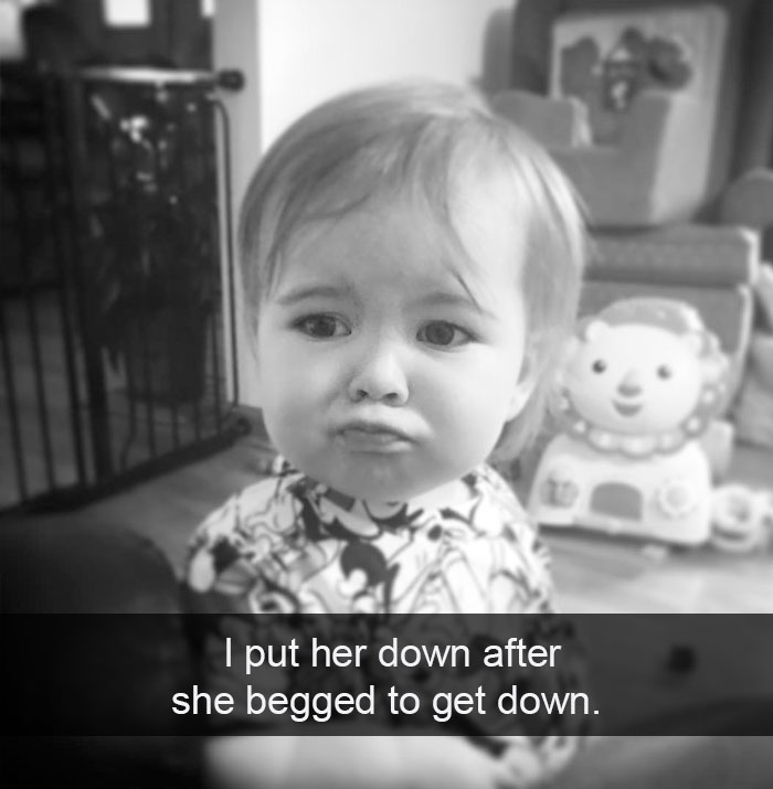 I Put Her Down After She Begged To Get Down