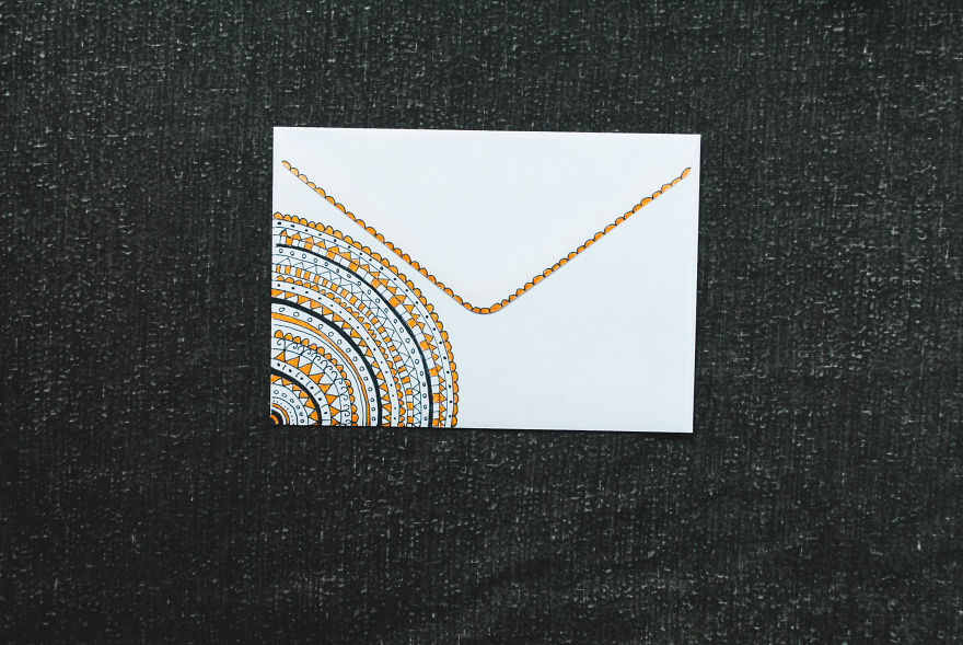 I Turn Cheap Envelopes Into Special Gifts With Hand Drawing I Turn Cheap Envelopes Into Special Gifts With Hand Drawing