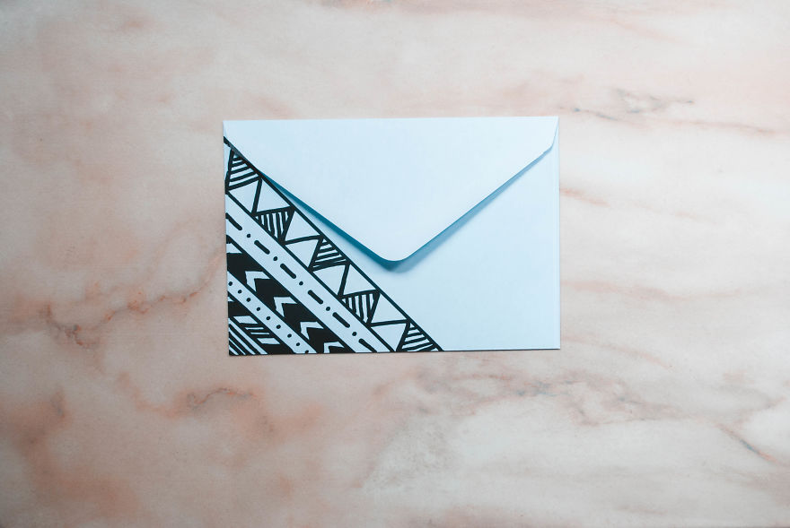 I Turn Cheap Envelopes Into Special Gifts With Hand Drawing I Turn Cheap Envelopes Into Special Gifts With Hand Drawing