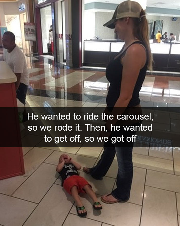He Wanted To Ride The Carousel, So We Rode It. Then, He Wanted To Get Off, So We Got Off