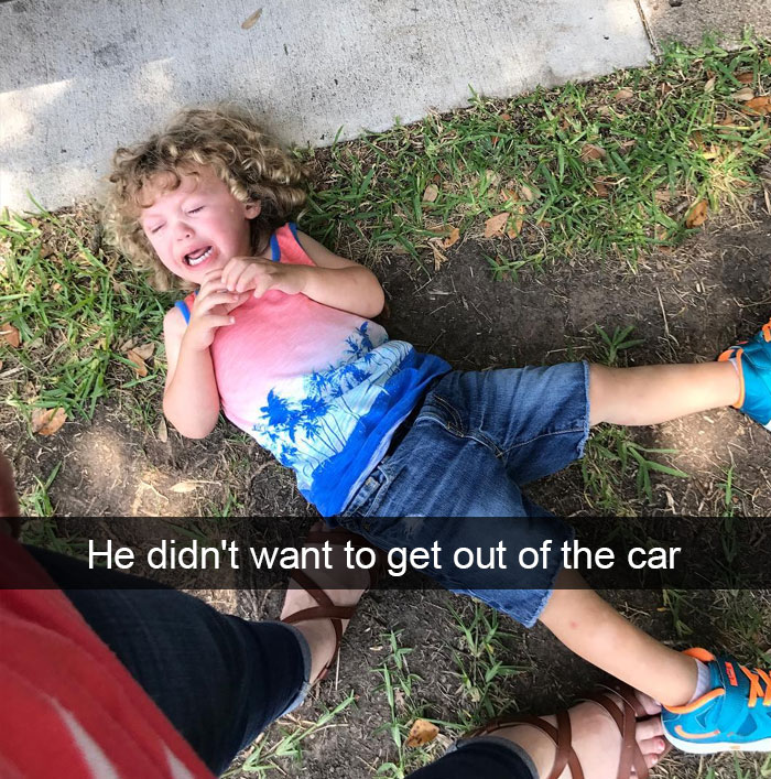 He Didn't Want To Get Out Of The Car