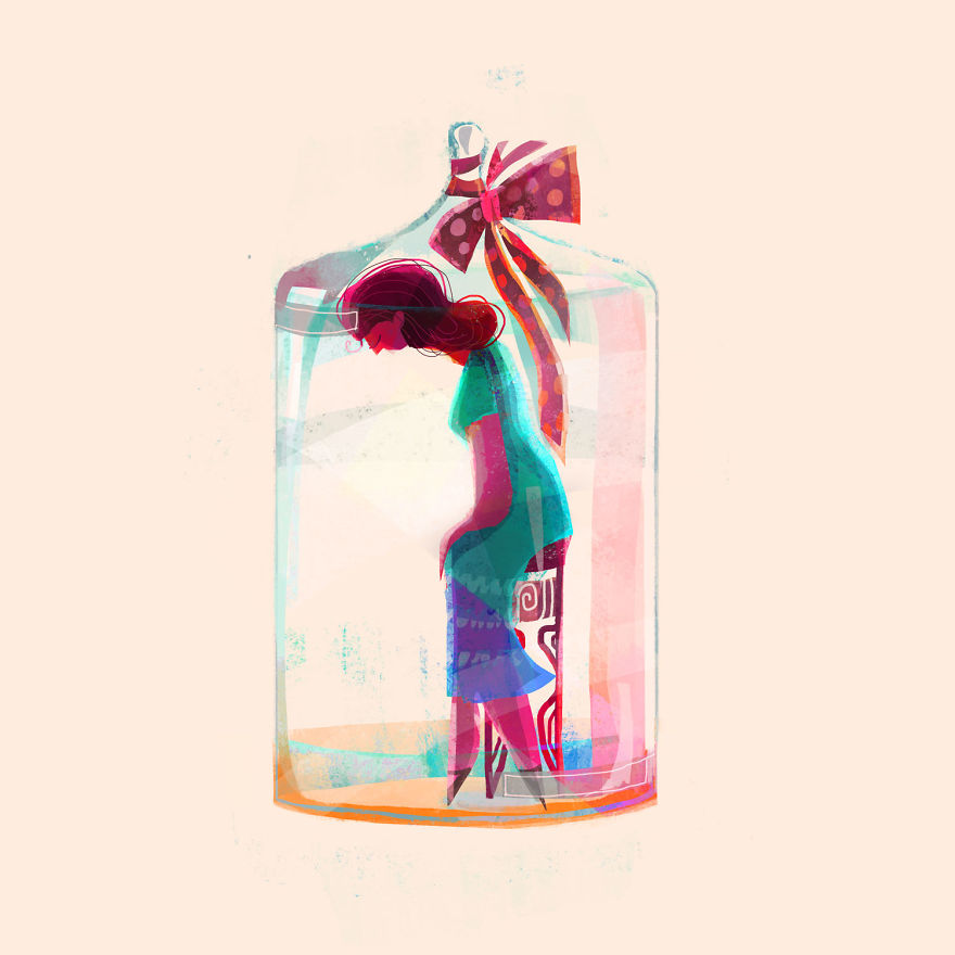 I Illustrated Over 70 Female Characters From Litearture For #36daysoftype This Year I Illustrated Over 70 Female Characters From Litearture For #36daysoftype This Year