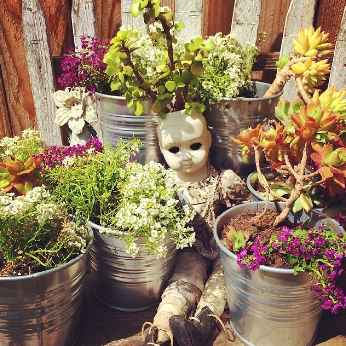 Creepy-Baby-Doll-Head-Planters