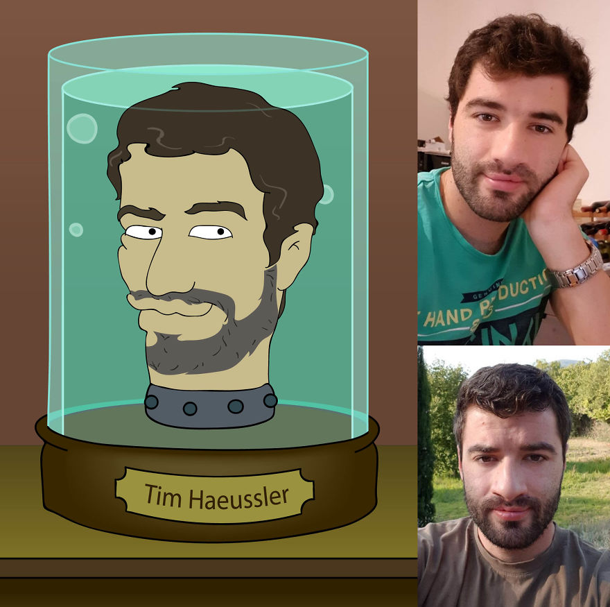 I Draw Portraits Of Random People In The Style Of Futurama I Draw Portraits Of Random People In The Style Of Futurama