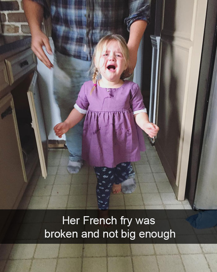 Her French Fry Was Broken And Not Big Enough