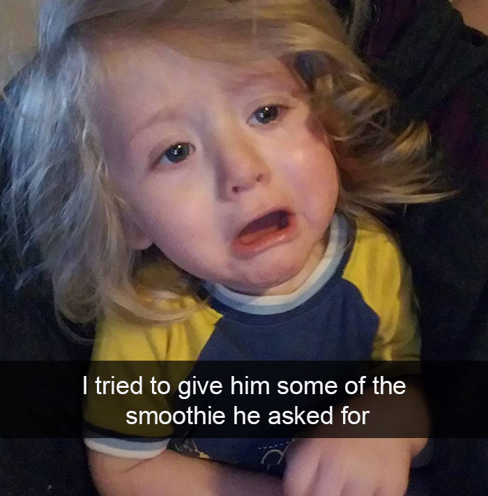 I Tried To Give Him Some Of The Smoothie He Asked For