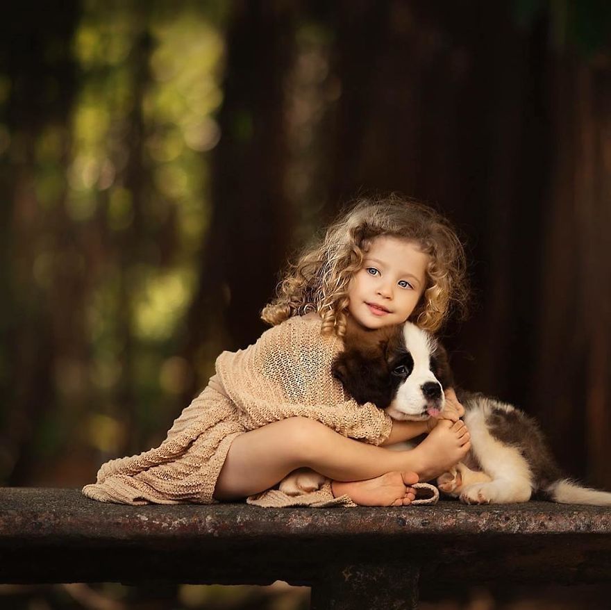 Photographers Post Pictures Of Children With Animals On Instagram And The Result Is Photo Shoots Of A Fairy Tale
