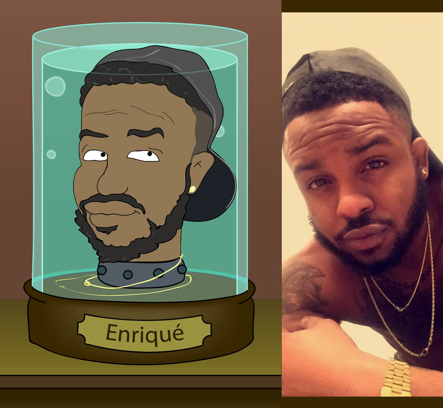 I Draw Portraits Of Random People In The Style Of Futurama I Draw Portraits Of Random People In The Style Of Futurama