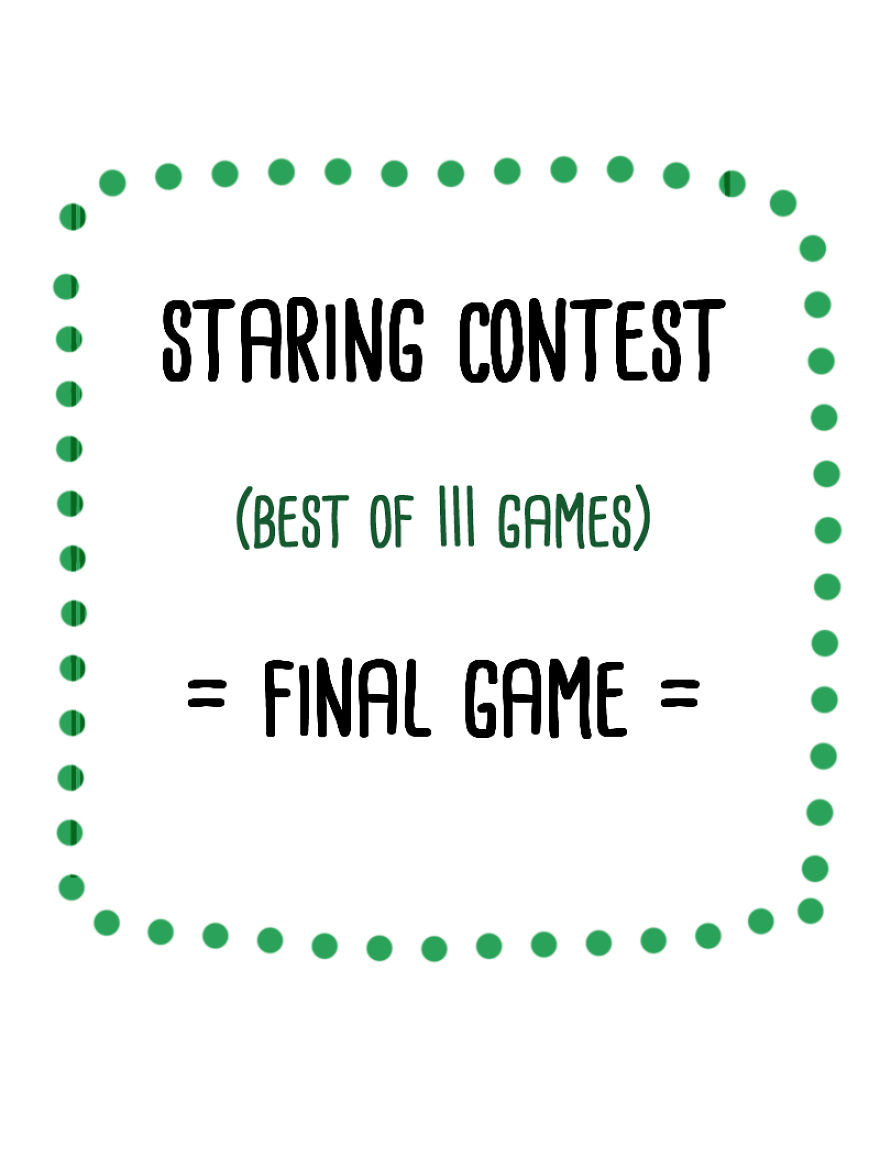 I Challenge You To A Staring Contest With My Comics!