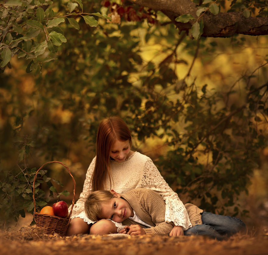 I Decided To Take Pictures Of Children With Fruits To Connect Them With Nature