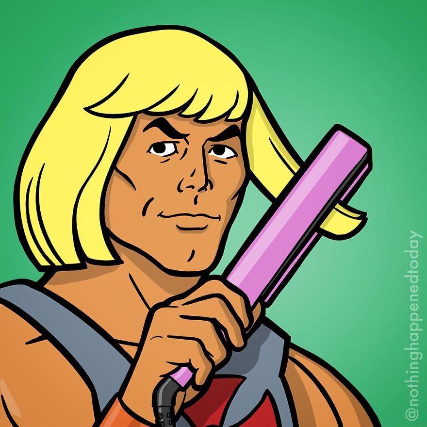 Illustrator Imagine The Secret Life Of The Cartoon Characters And The Result Is Very Funny