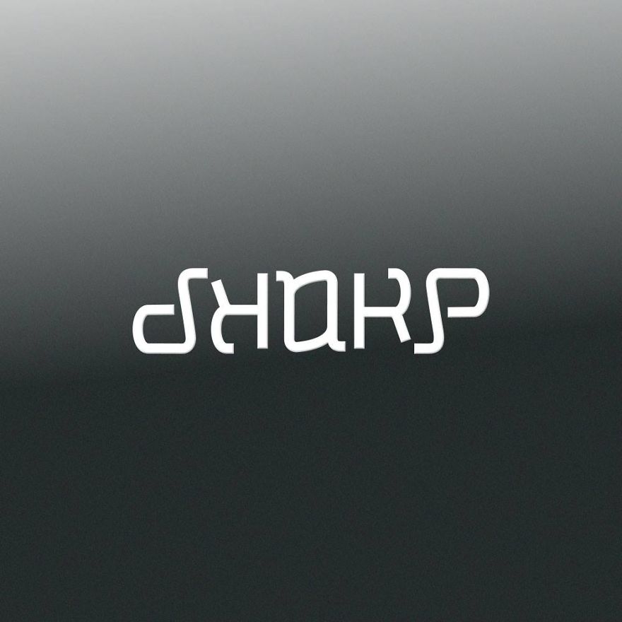 I've Turned Some Big Brand Names Into Ambigrams. Upside Down, Round And Round!