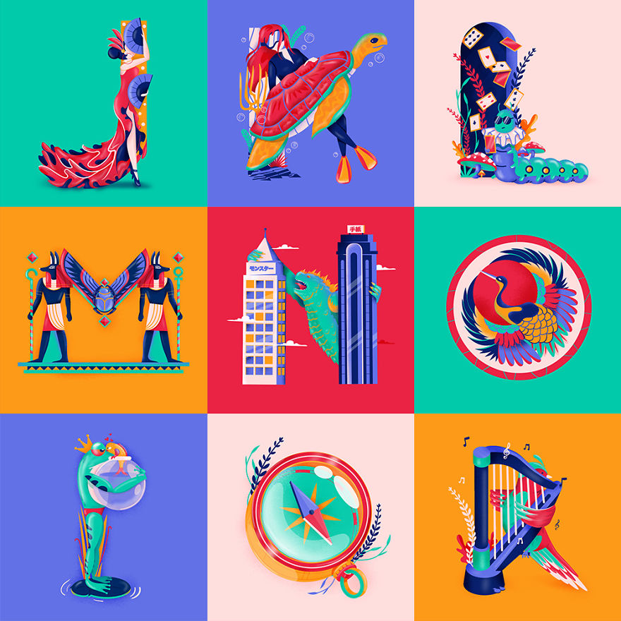 36 Days Of Type In Great Illustrations