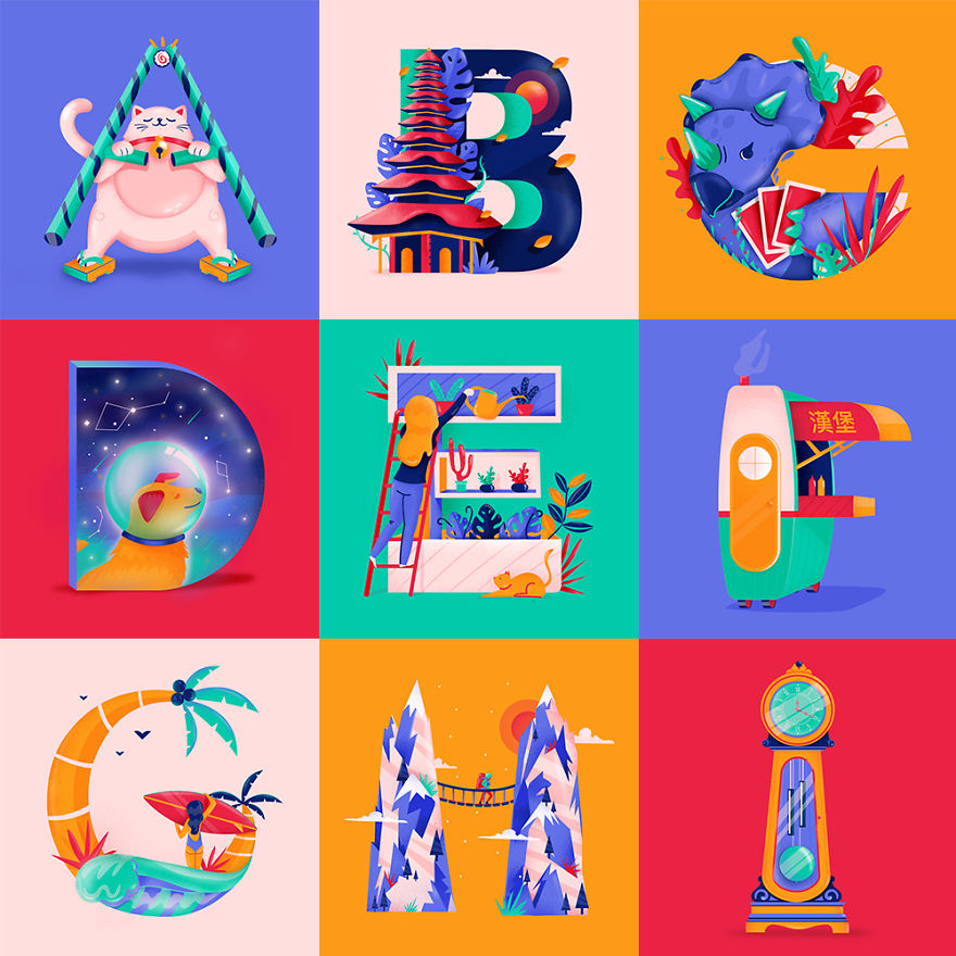 36 Days Of Type In Great Illustrations