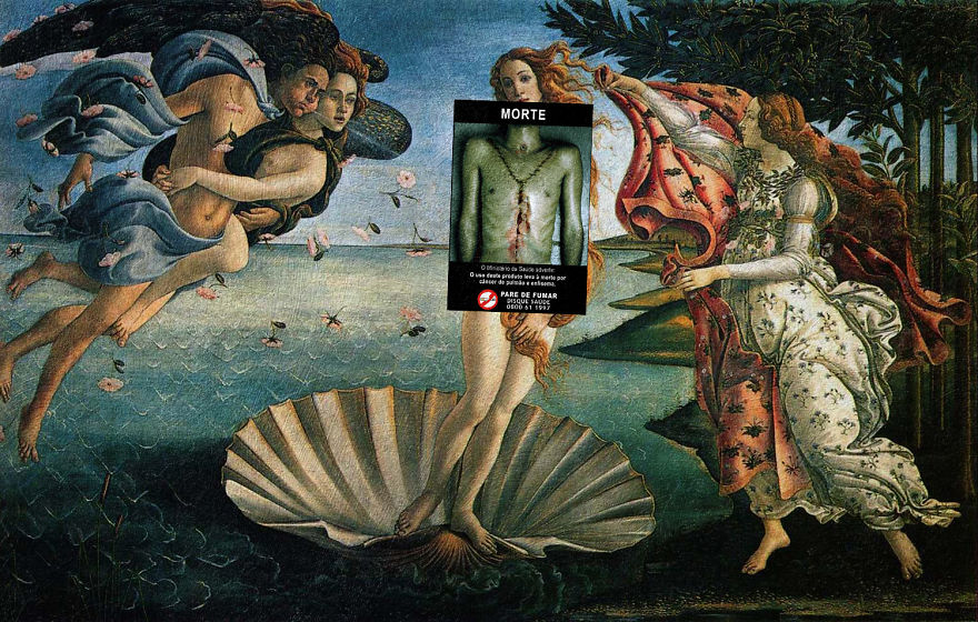 I Do Collages Of Cigarette Health Warnings And Classical Paintings I Do Collages Of Cigarette Health Warnings And Classical Paintings