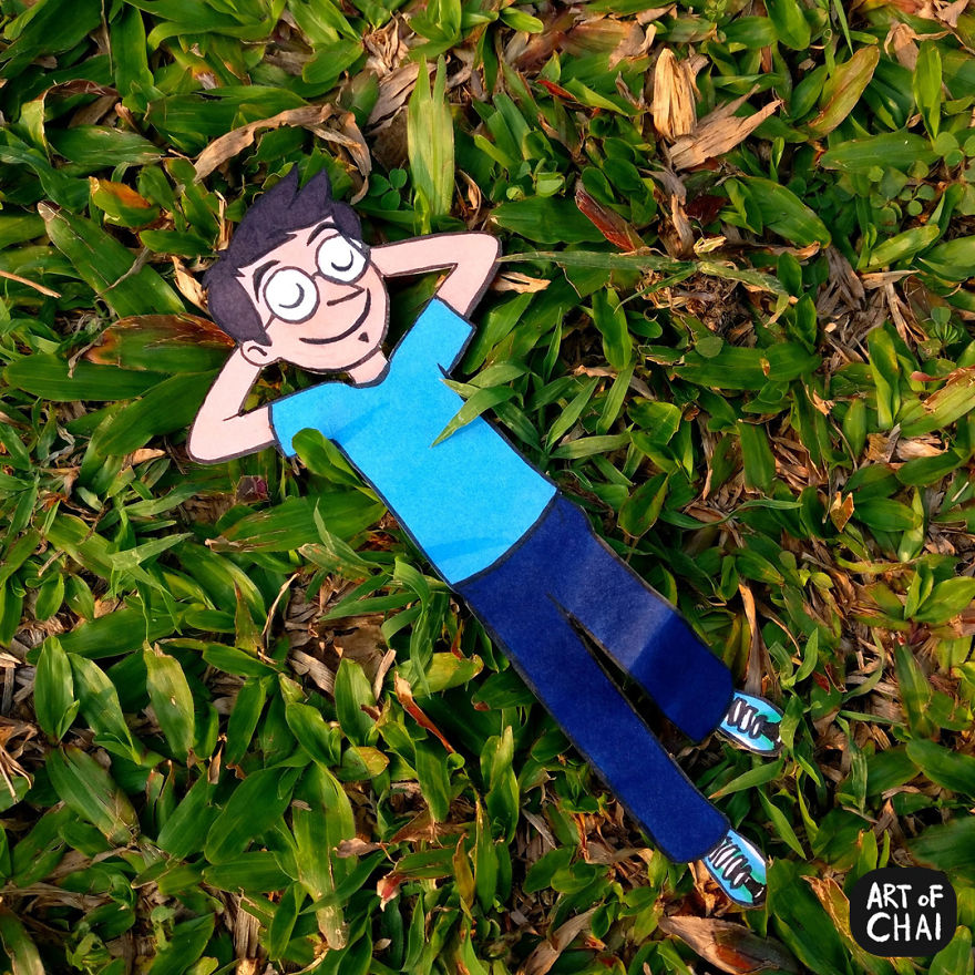 We Hardly Get Time These Days To Relax. Find Some Grass, Lie Down On It And Chill