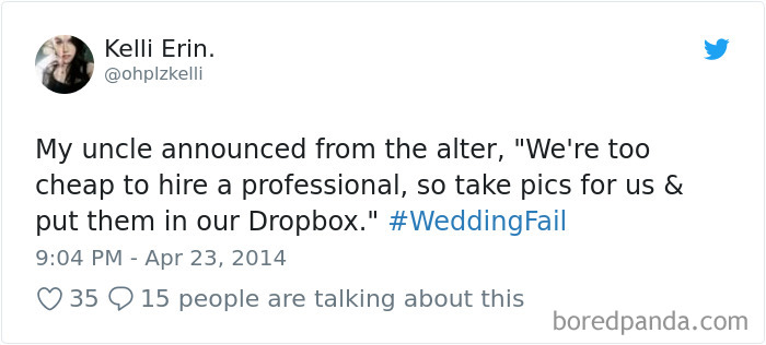 Wedding Fail Tweets