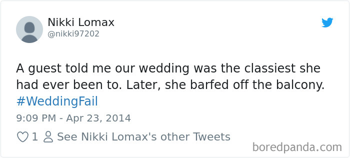 Wedding Fail Tweets