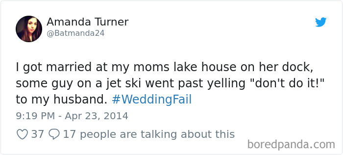 Wedding Fail Tweets