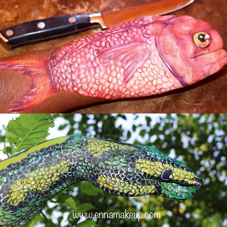 Makeup Artist Paralyzed In The Legs Paints Her Arms