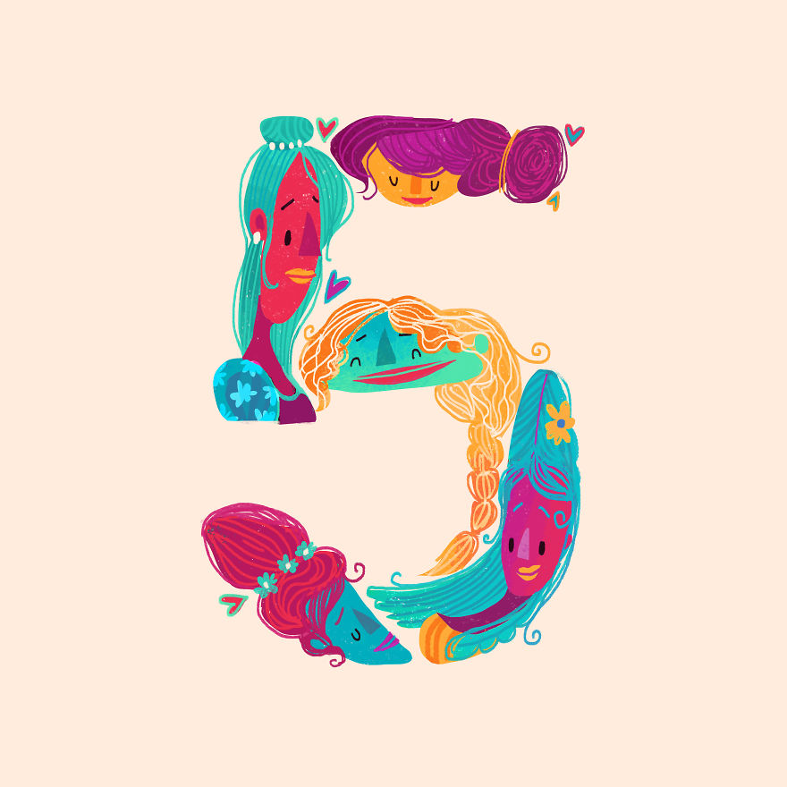 I Illustrated Over 70 Female Characters From Litearture For #36daysoftype This Year I Illustrated Over 70 Female Characters From Litearture For #36daysoftype This Year
