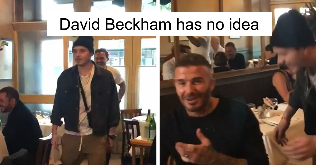 David Beckham Forgets He’s In Public When His Son Surprises Him On His Birthday, And It’s Too Pure