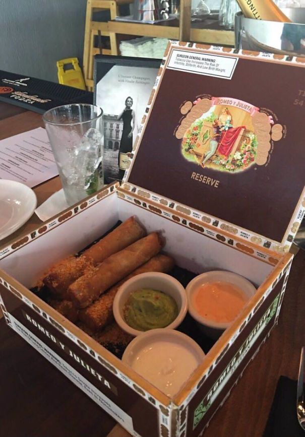 Taquitos In A Cigar Box