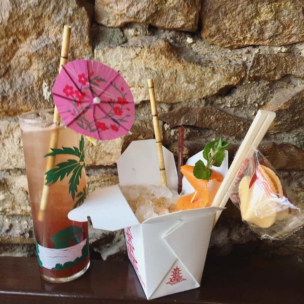 Serving A Drink In A Flimsy Chinese Takeout Box Is Stupid