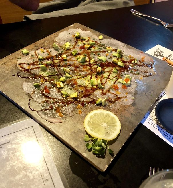 Fish Goo Smeared On A Floor Tile