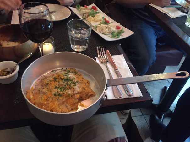 I Had To Eat Like A T-Rex Just To Get At The Lasagna