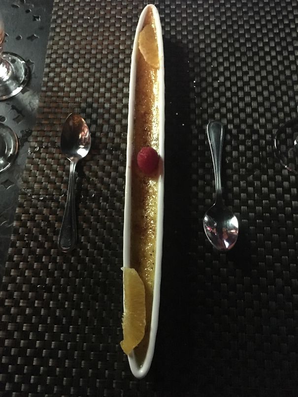 Creme Brulee In A Dish Too Thin To Fit A Spoon Comfortably. Can I Just Get A Bowl?