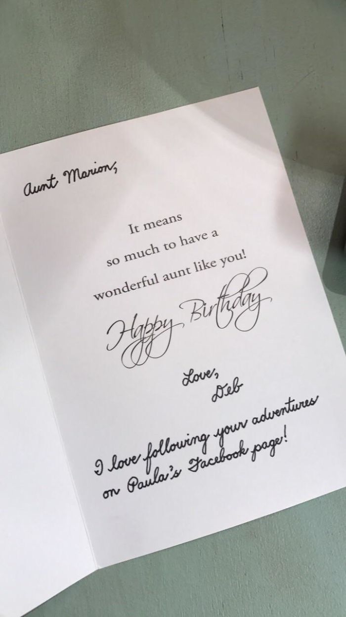 A Relative On My Mom's Side Who's In Her Late 70's Has Been Writing Like This Her Whole Life