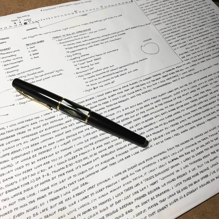 My Handwriting With My New Pen