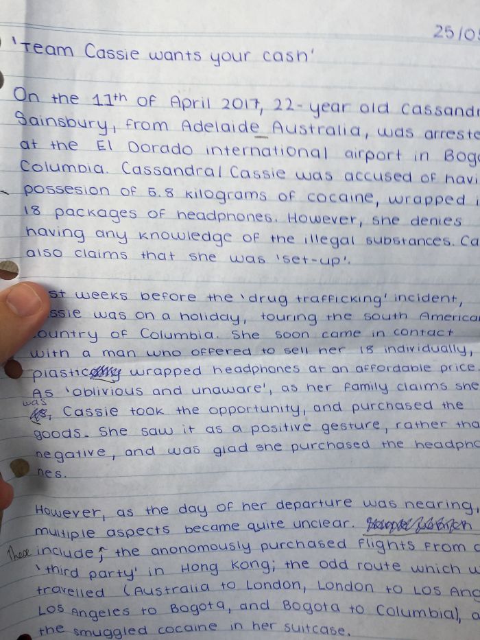 11 Year Old Niece Has Impeccable Handwriting