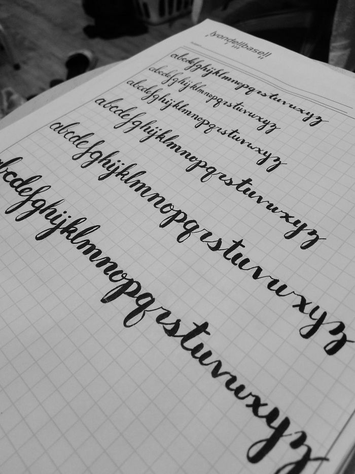 Practicing My Brushpenmanship