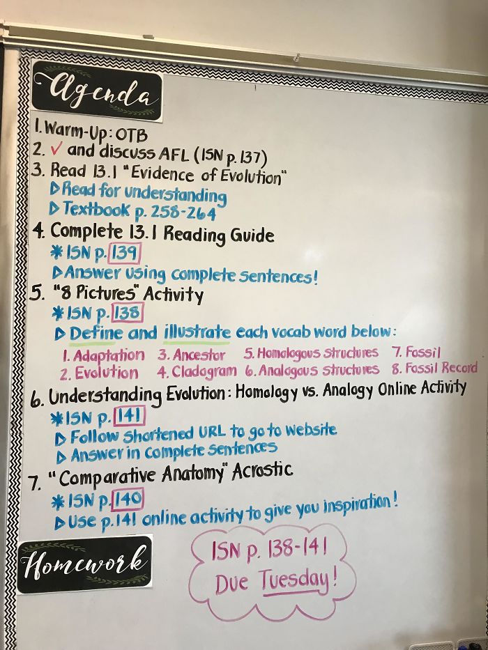 My Science Teacher’s Whiteboard