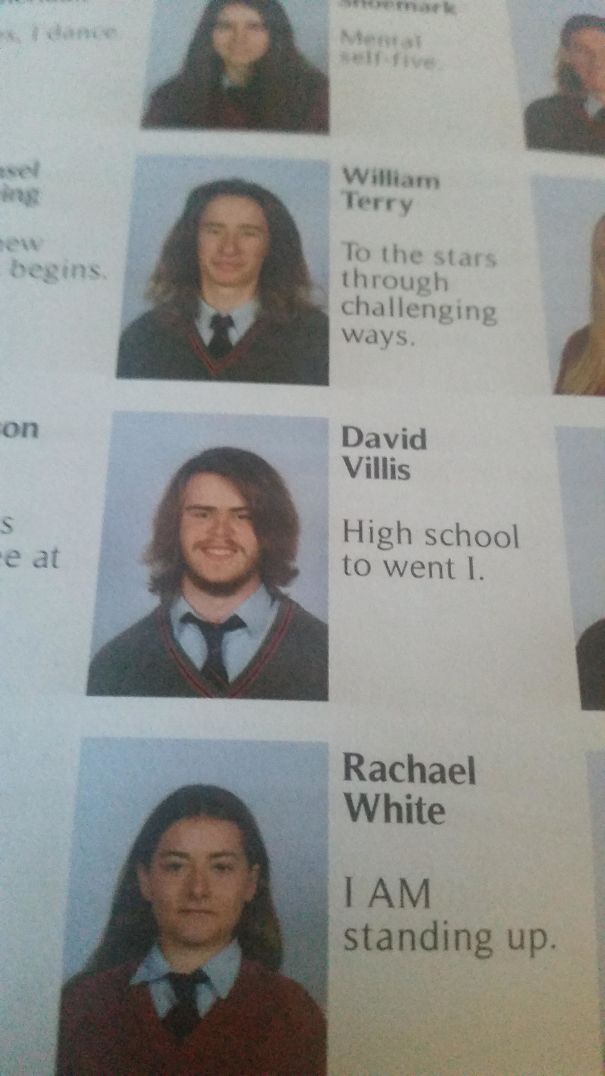 Found This In The Yearbook, Read It Backwards