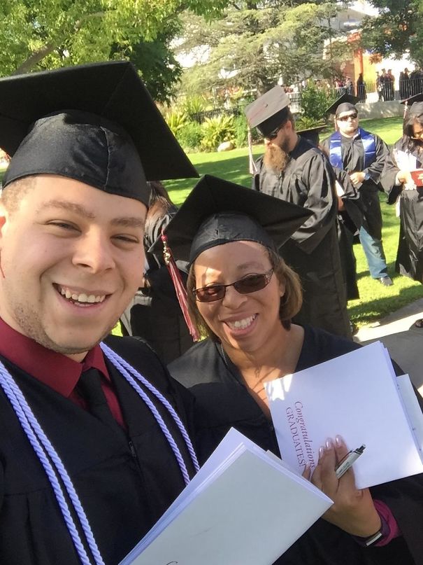 Both My Mom And I Are Graduating Today