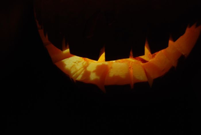 Freddy Krueger's Shadow Appeared In Our Jack-O'-Lantern