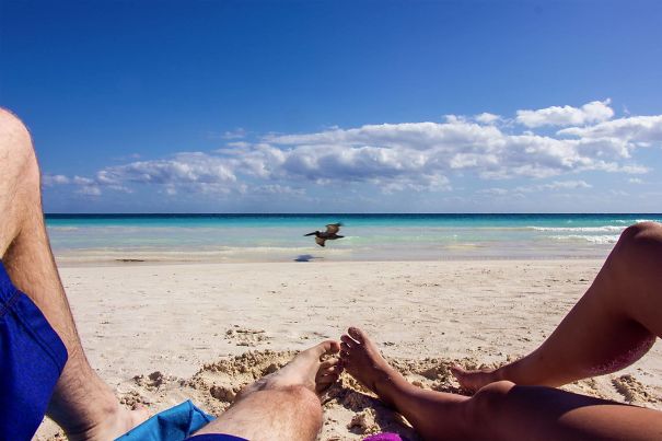 I Only Noticed Days After When I Was Editing The Photo. Paradise Beach In Tulum, Mexico