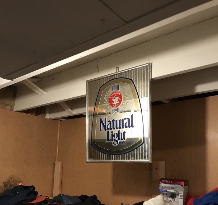 I Live In The Basement. I Told My Dad I Needed More Natural Light In My Bedroom, So He Bought Me This Mirror