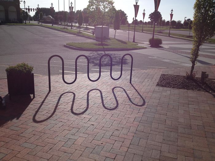 This Bike Rack's Shadow