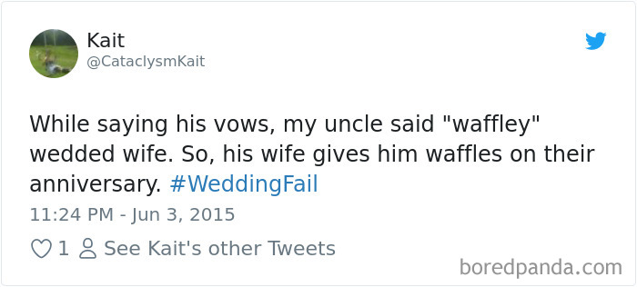 Wedding Fail Tweets