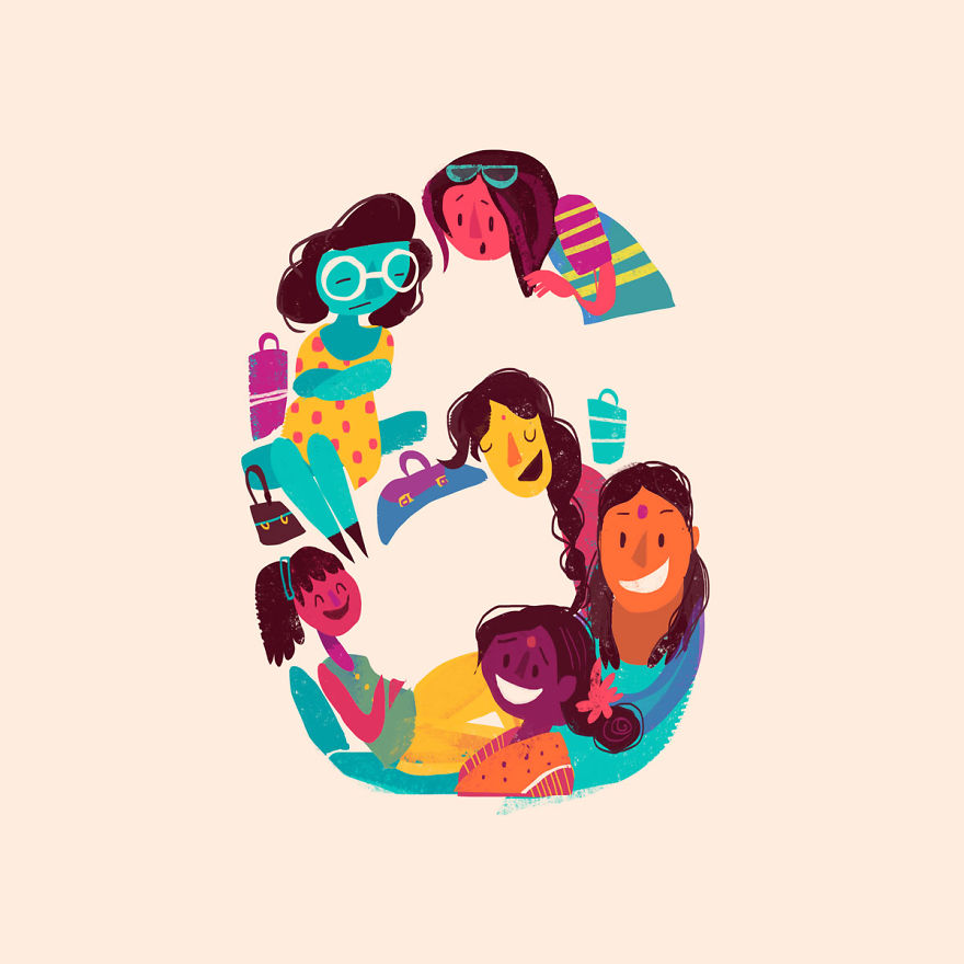 I Illustrated Over 70 Female Characters From Litearture For #36daysoftype This Year I Illustrated Over 70 Female Characters From Litearture For #36daysoftype This Year