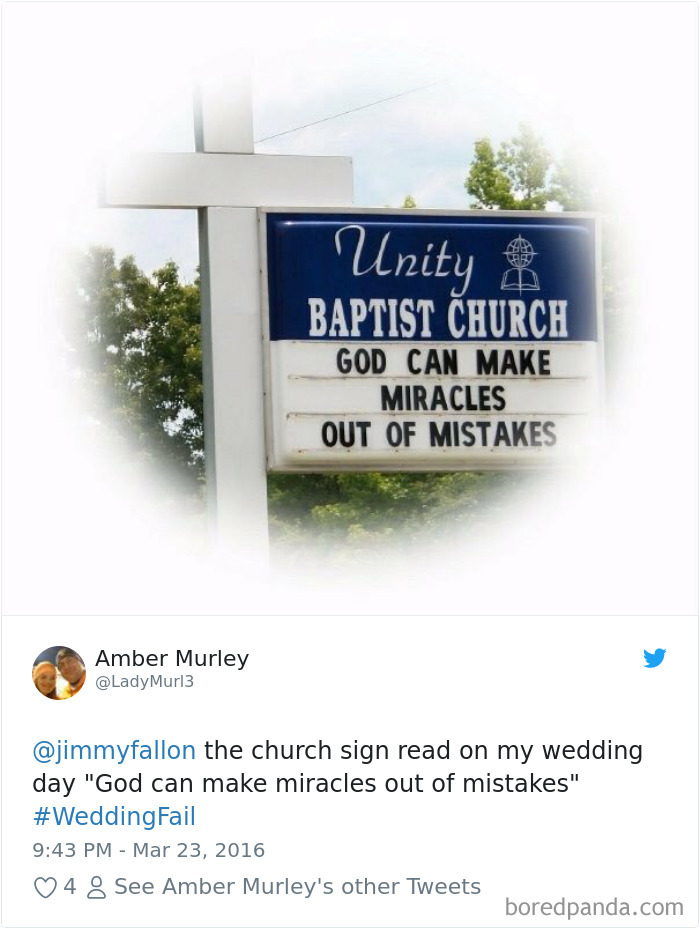 Wedding Fail Tweets