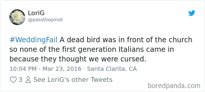 Wedding Fail Tweets