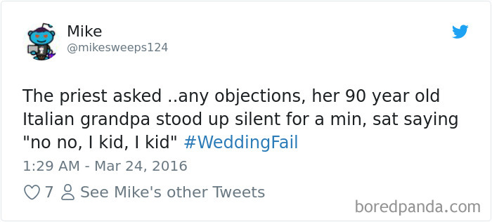 Wedding Fail Tweets